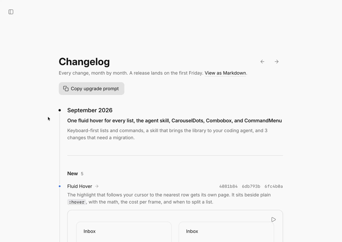 Fluid Functionalism 上线月度 Changelog