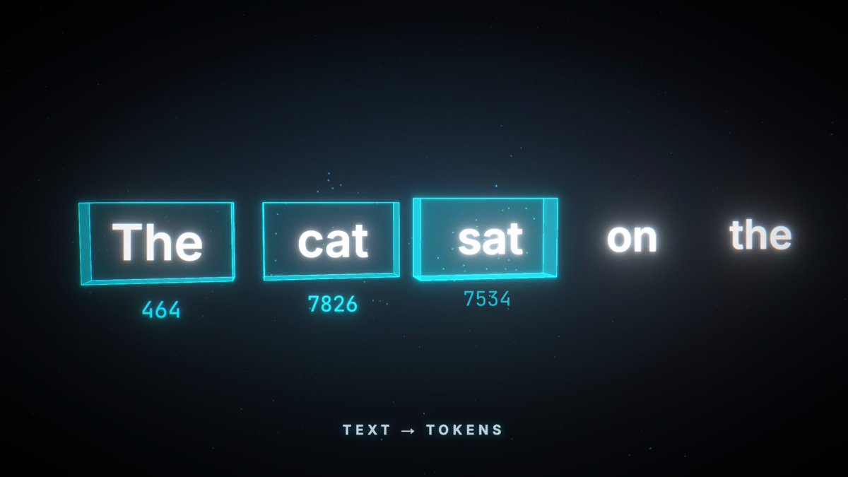Opus 5.5 generates a one-shot motion graphics video on how LLMs work