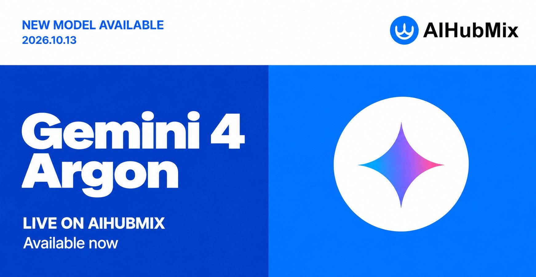 Gemini 4 Argon 上线 AIHubMix，主打编码与 computer use