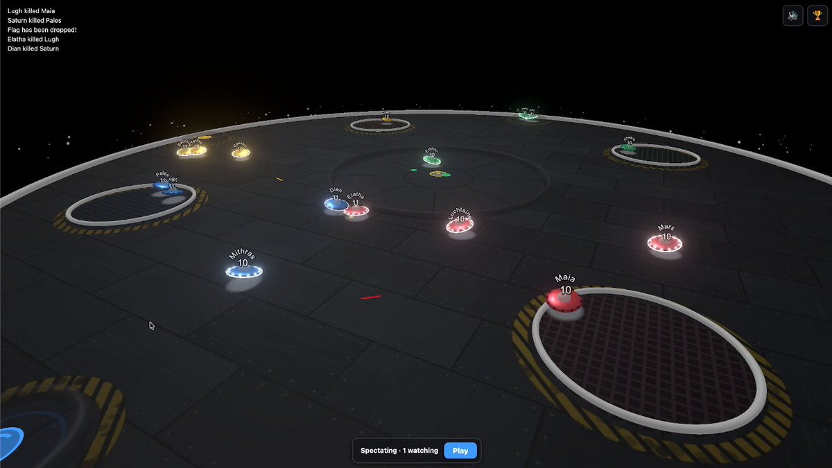 Developer tries new visual styles for a multiplayer capture-the-flag game with Opus 5.5