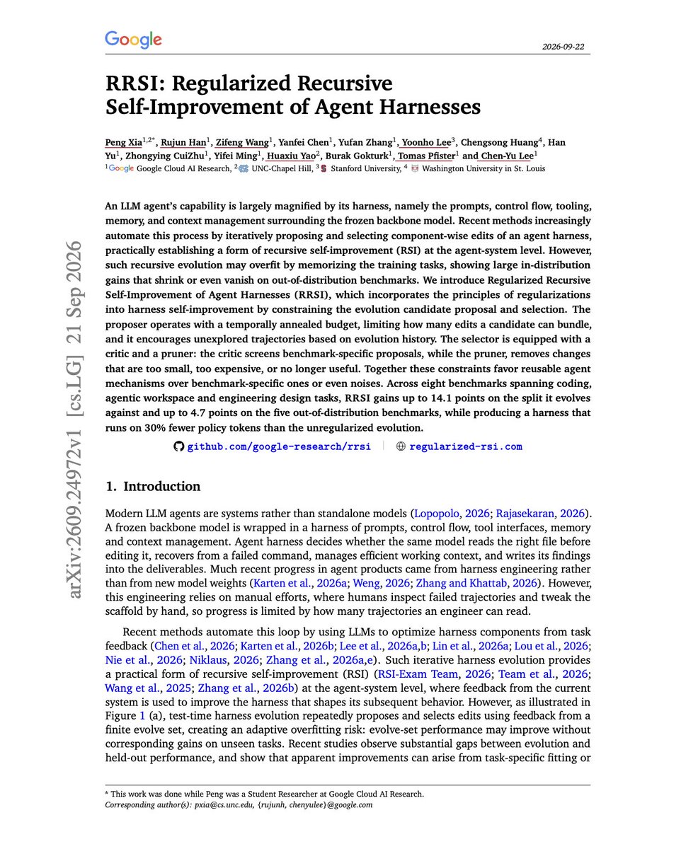 RRSI: Regularized self-improvement helps agents generalize