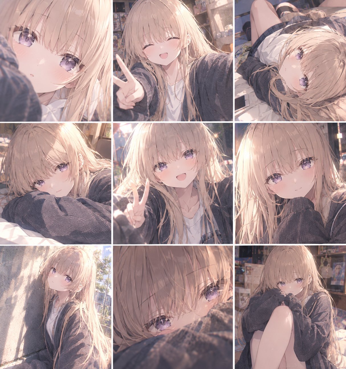 GPT Image 2.5 makes Polaroid-style selfies of anime characters