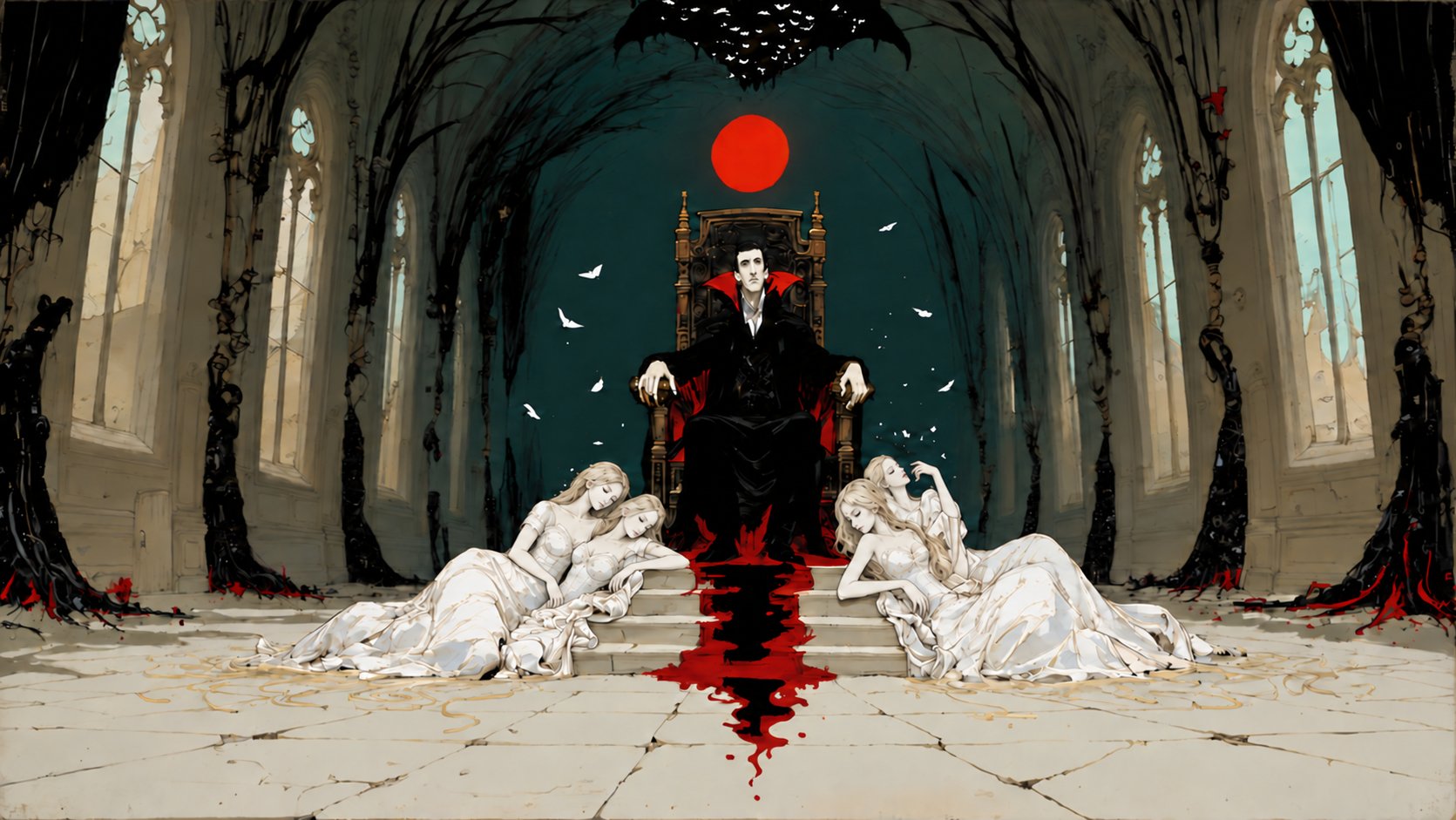 Halloween vampire character art from GPT Image 2.5 (image 2 of 3)
