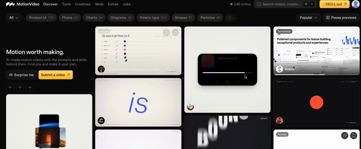 motionvideo.xyz: free Opus 5.5 motion video library