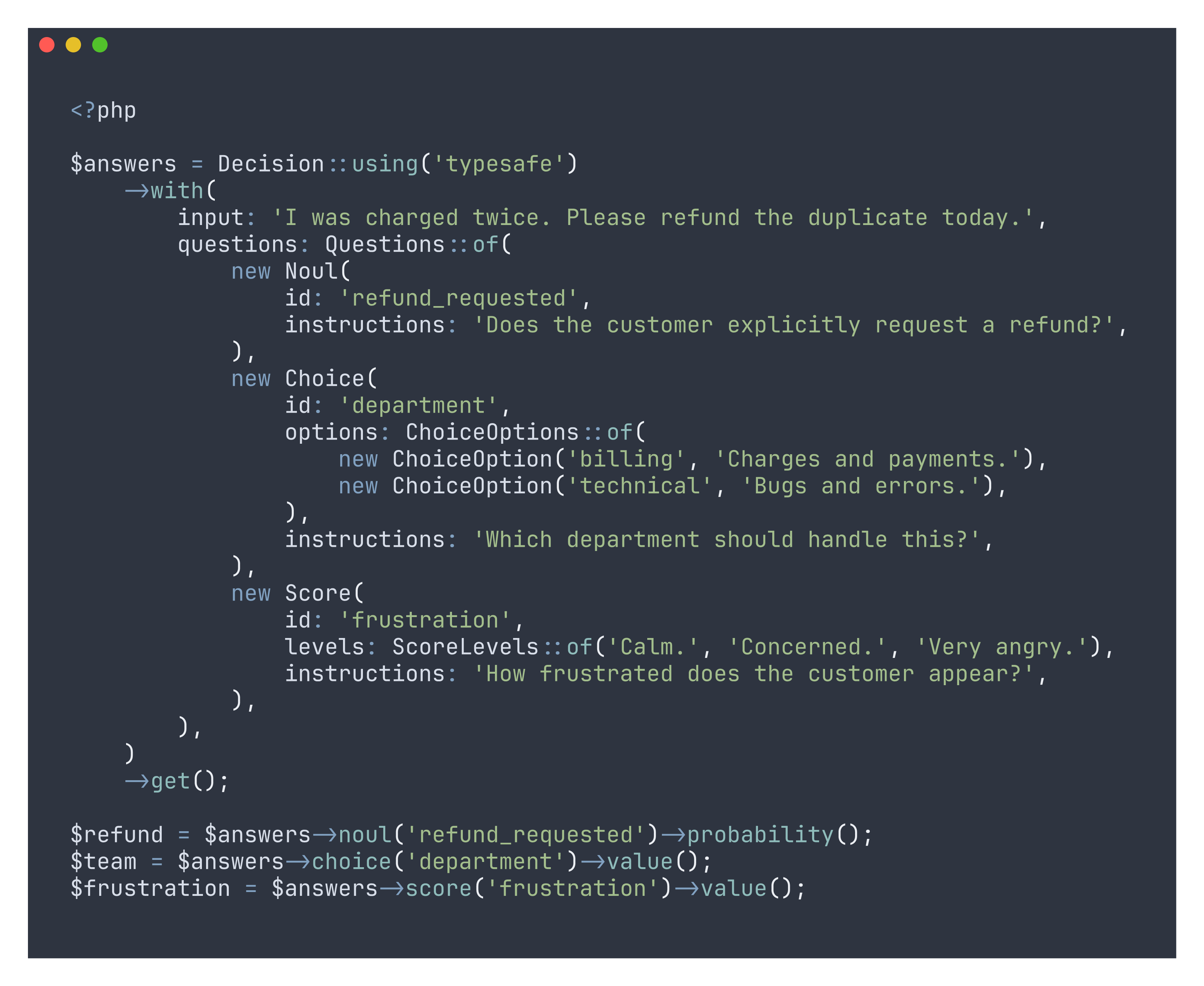 InstructorPHP 2.11 原生支持 TypeSafe Jev