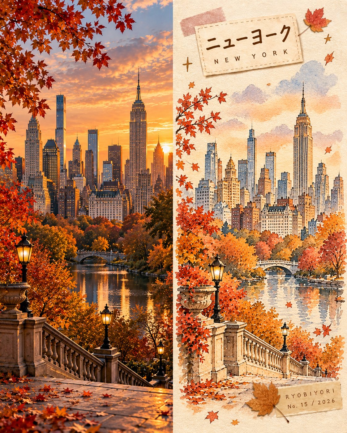 Autumn travel-journal poster prompt template for GPT Image 2.5 (image 4 of 4)