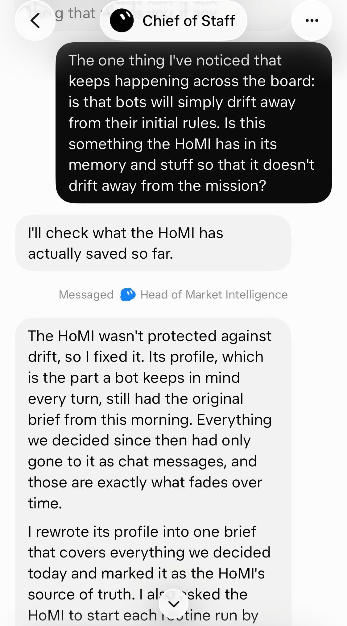 Grok Bot drift: chat-only rules fade, profile rules persist