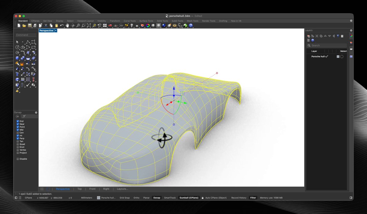 Testing whether Astra can model clean 3D subdivision surfaces