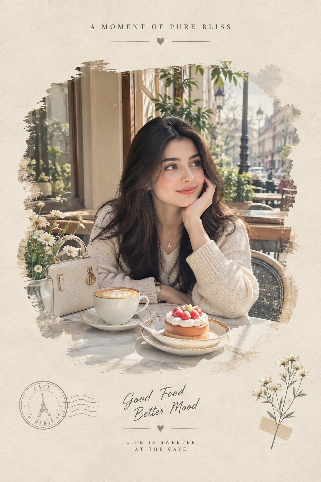GPT Image 2.5 turns an ordinary photo into a dreamy scrapbook