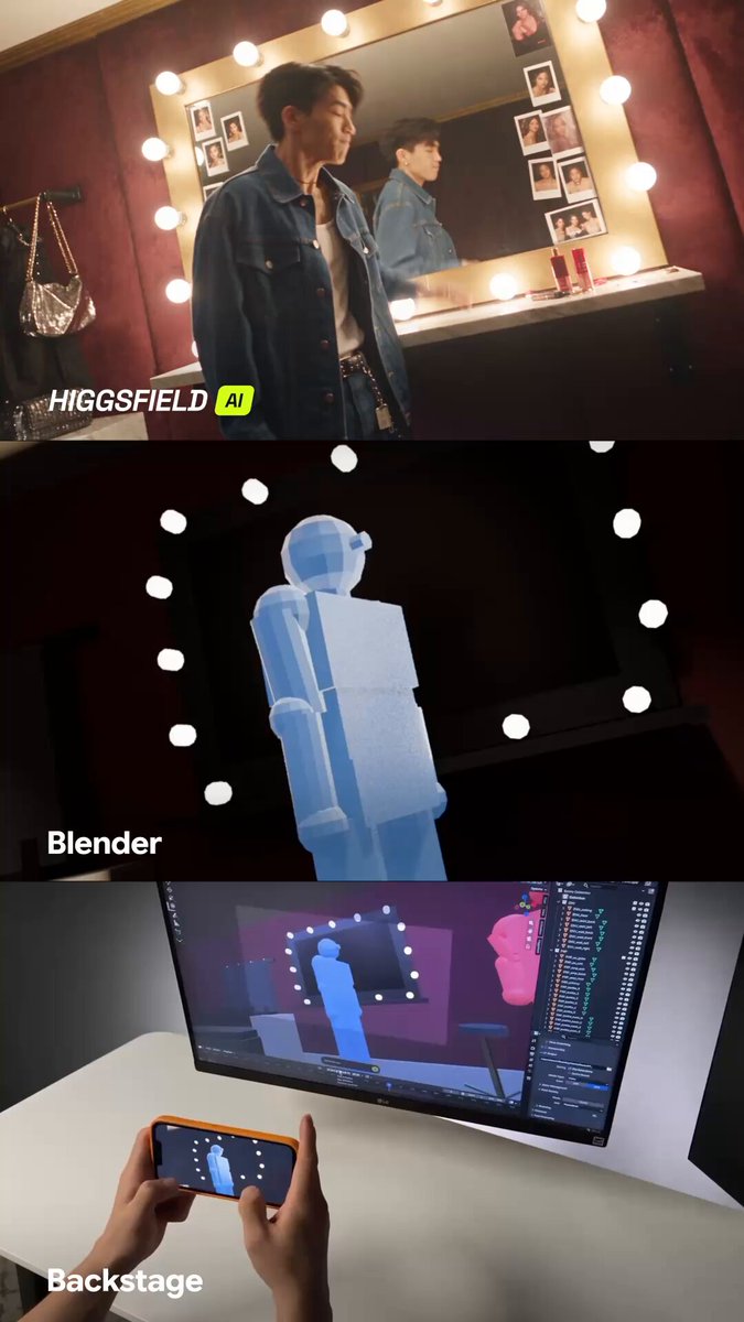 Higgsfield 插件接入 Blender 的 AI 视频流程