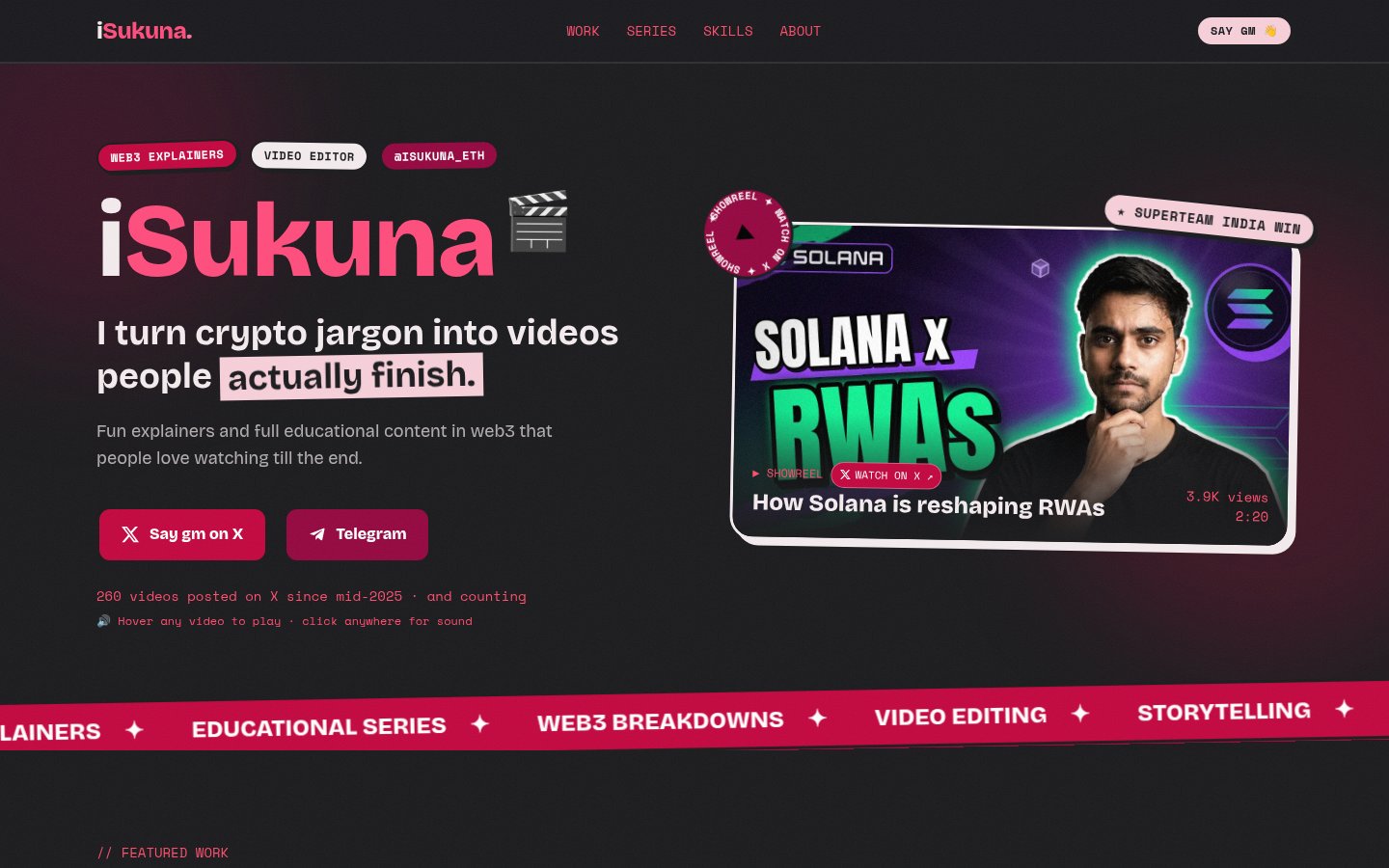 Portfolio site built from scratch with Grok Bot goes live (image 1 of 2)