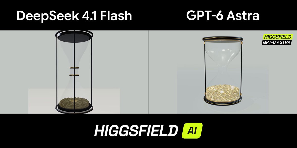 DeepSeek 4.1 Flash 对比 GPT-6 Astra 沙漏模拟