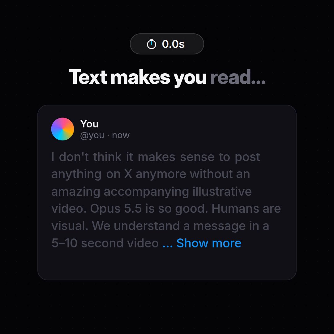 Opus 5.5 will push the X feed toward video, one user predicts