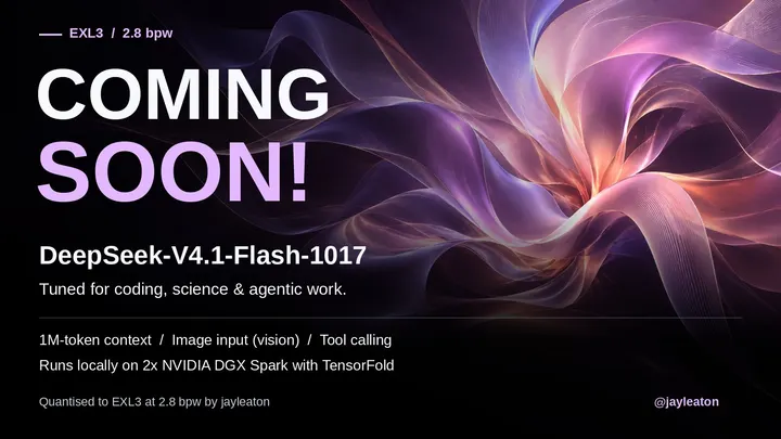 V4.1 Flash 1017 量化实测：2.80BPW、203GB，代码 95.17%