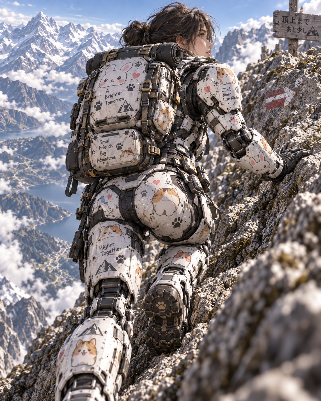 GPT-Image 2.5 generates an image of a woman hiking (image 2 of 2)