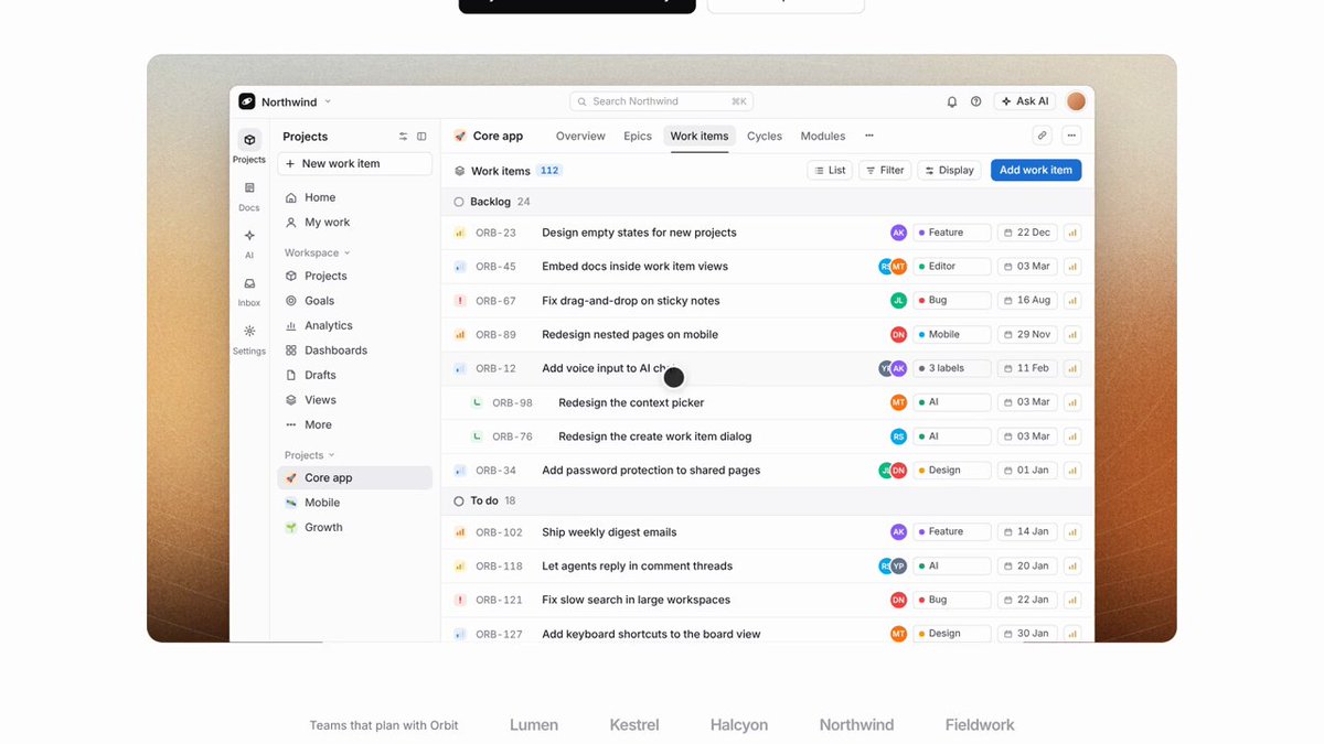 Grok Bot 生成 Orbit 设计系统并开源