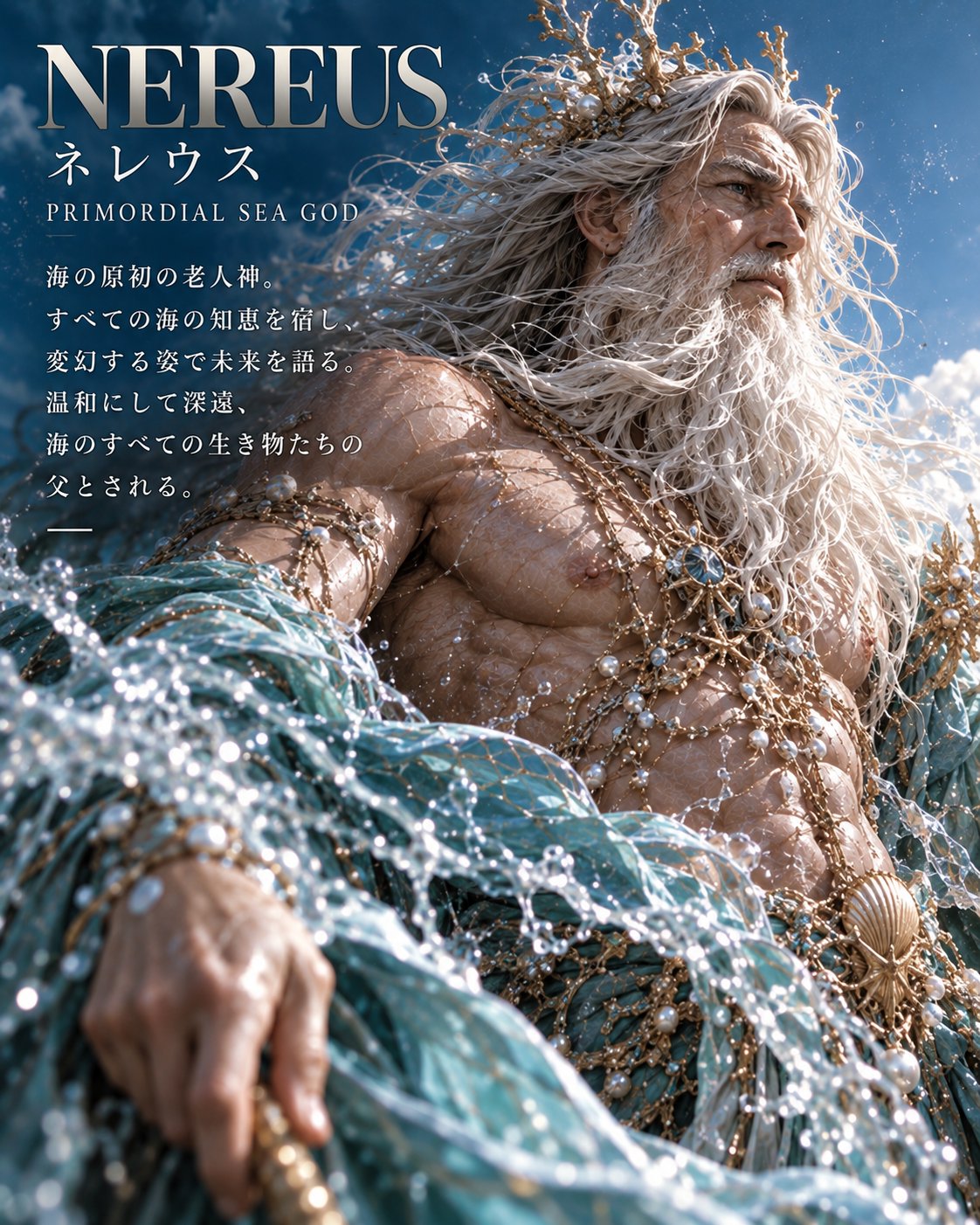 GPT-Image 2.5 depicts the Greek sea god Nereus