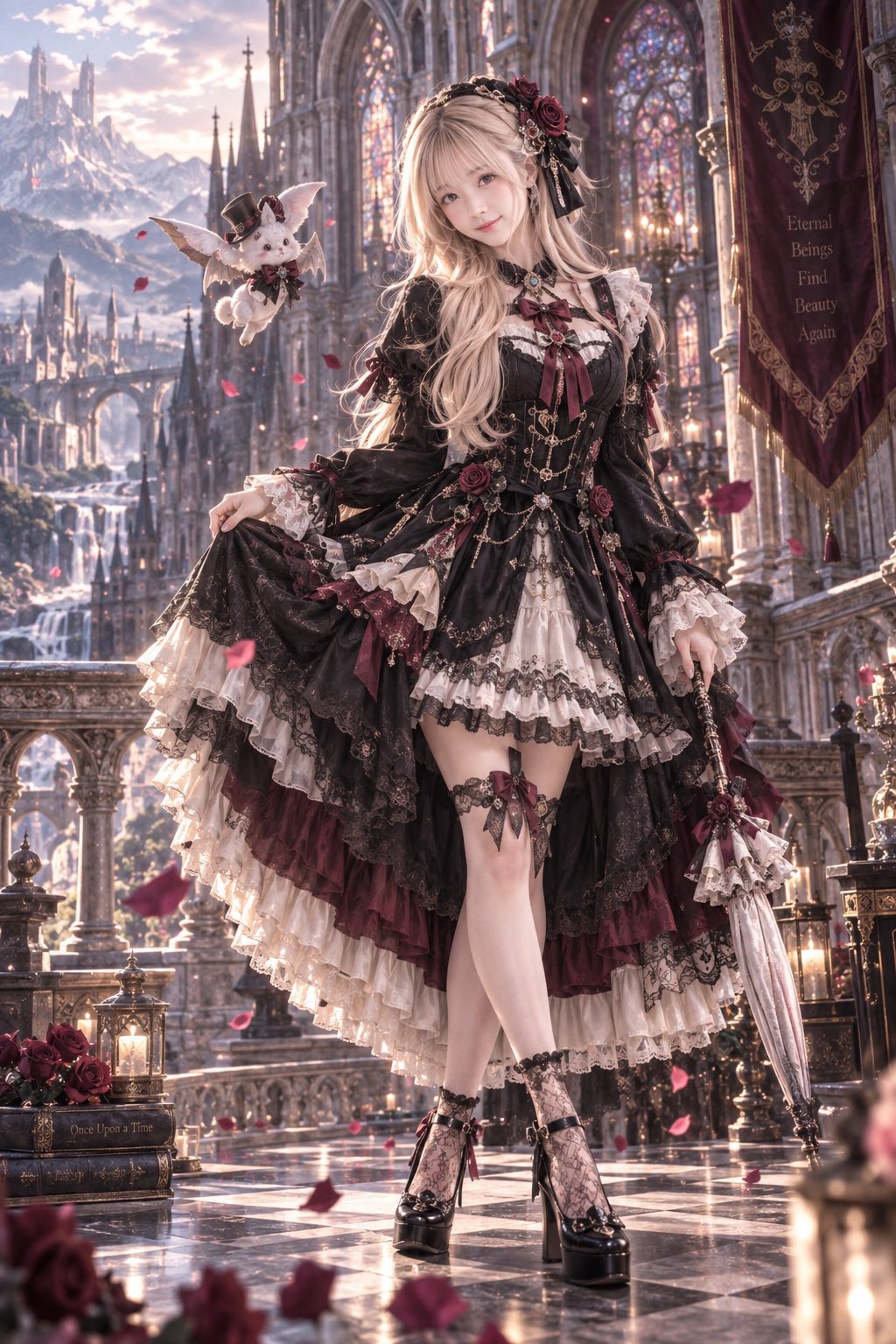 ChatGPT Images 2.5 generates a gothic lolita fantasy illustration