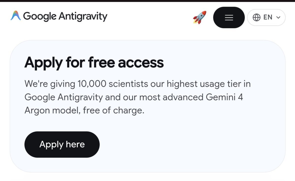 Google offers six months of Antigravity Ultra free to students and researchers