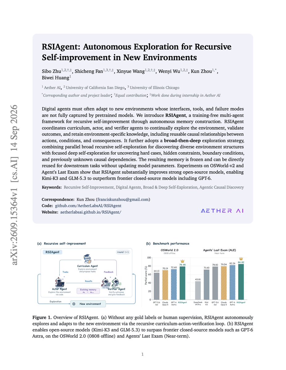 RSIAgent improves at computer tasks through practice and notes, without retraining