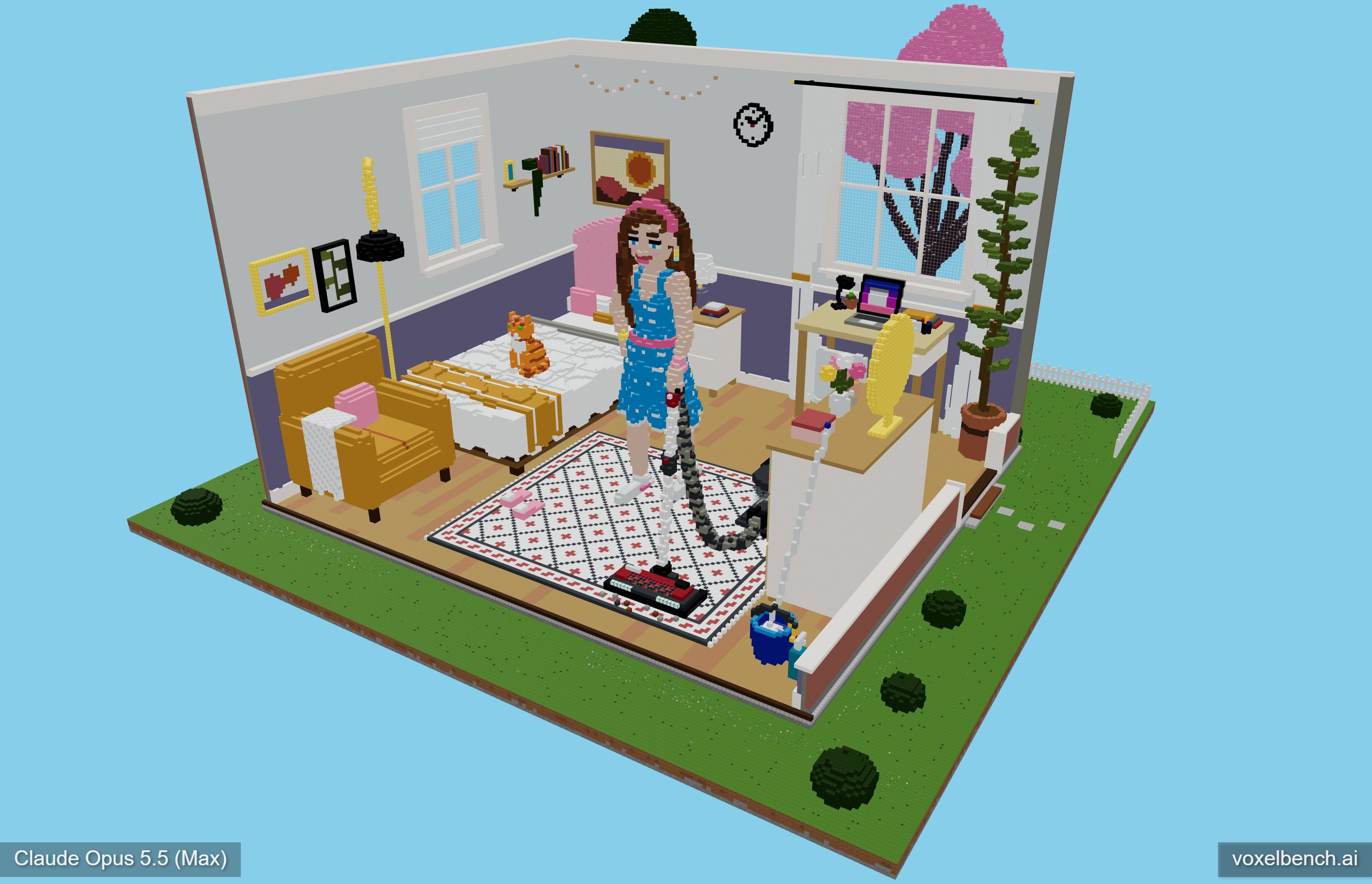 Claude Opus 5.5 and GPT-6 Sol appear on VoxelBench (image 4 of 4)