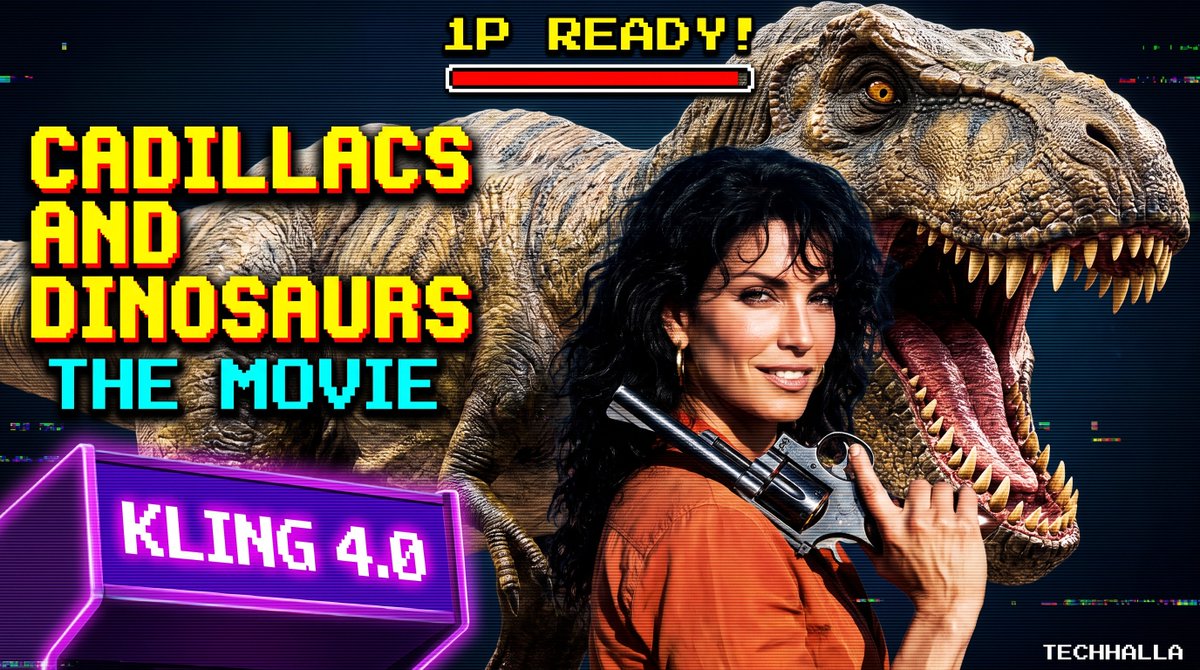 Kling 4.0 early access: user makes a 90s dinosaur movie and shares prompts