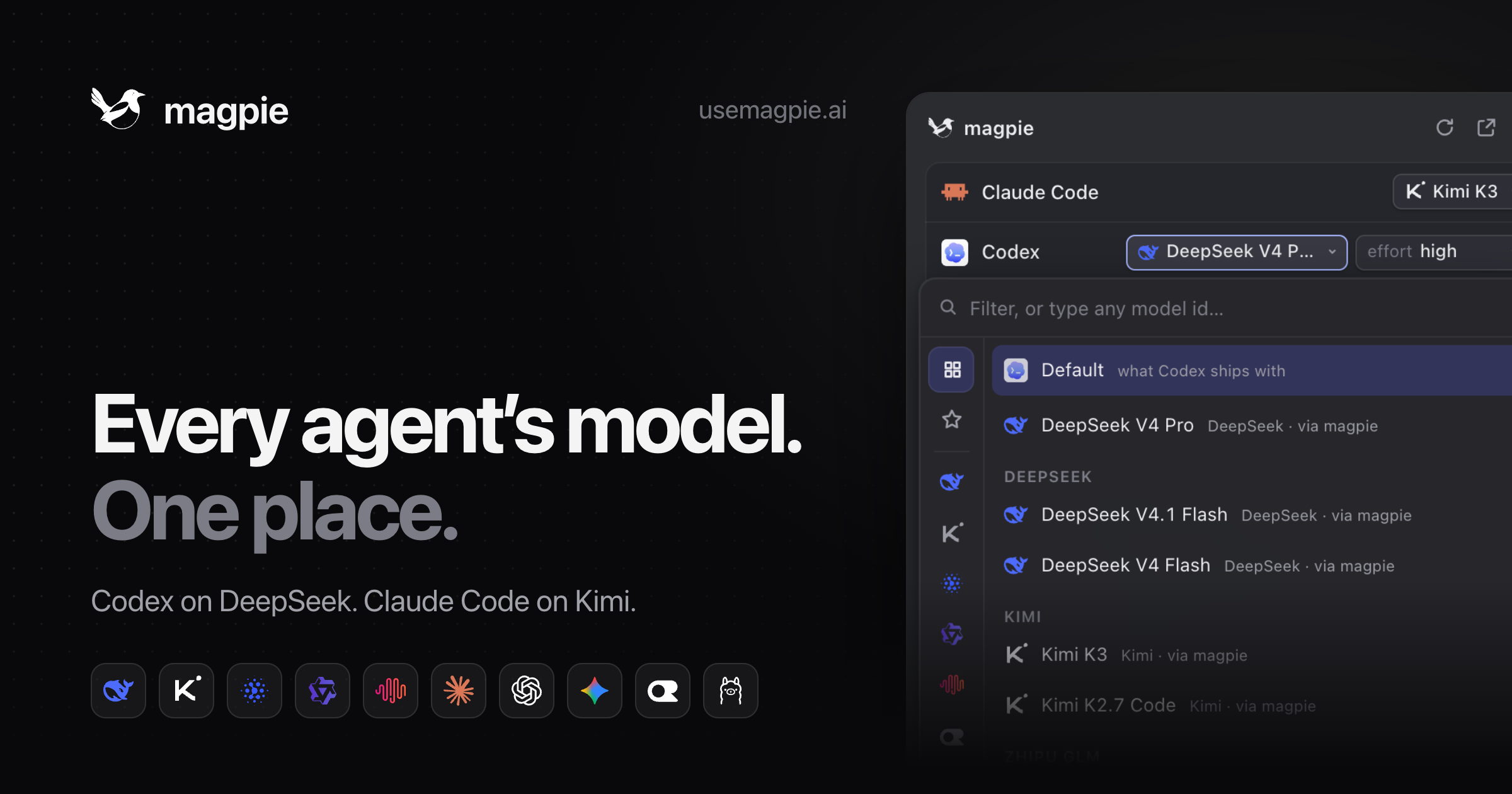 yetone 发布 Magpie:本机 Coding Agent 统一模型网关(第 2 张,共 3 张)
