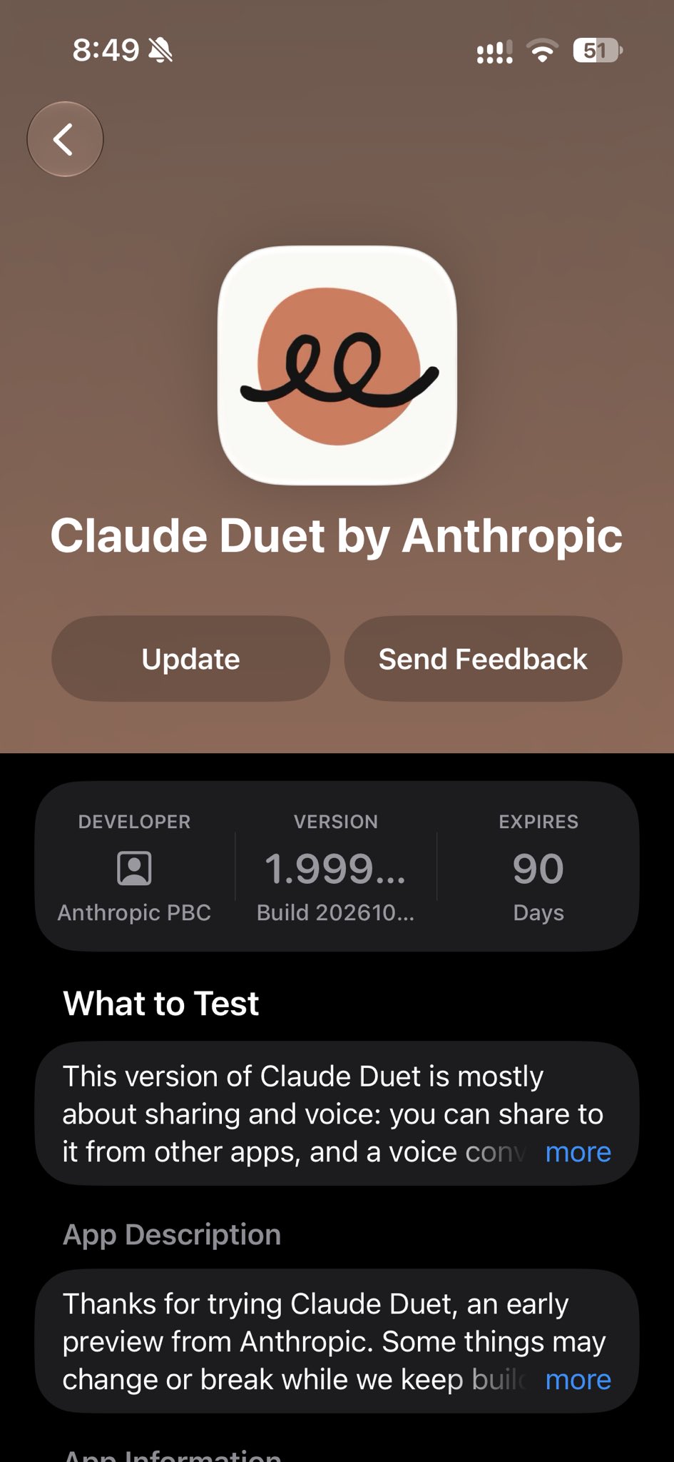 Claude Duet 新增跨应用分享与免提语音
