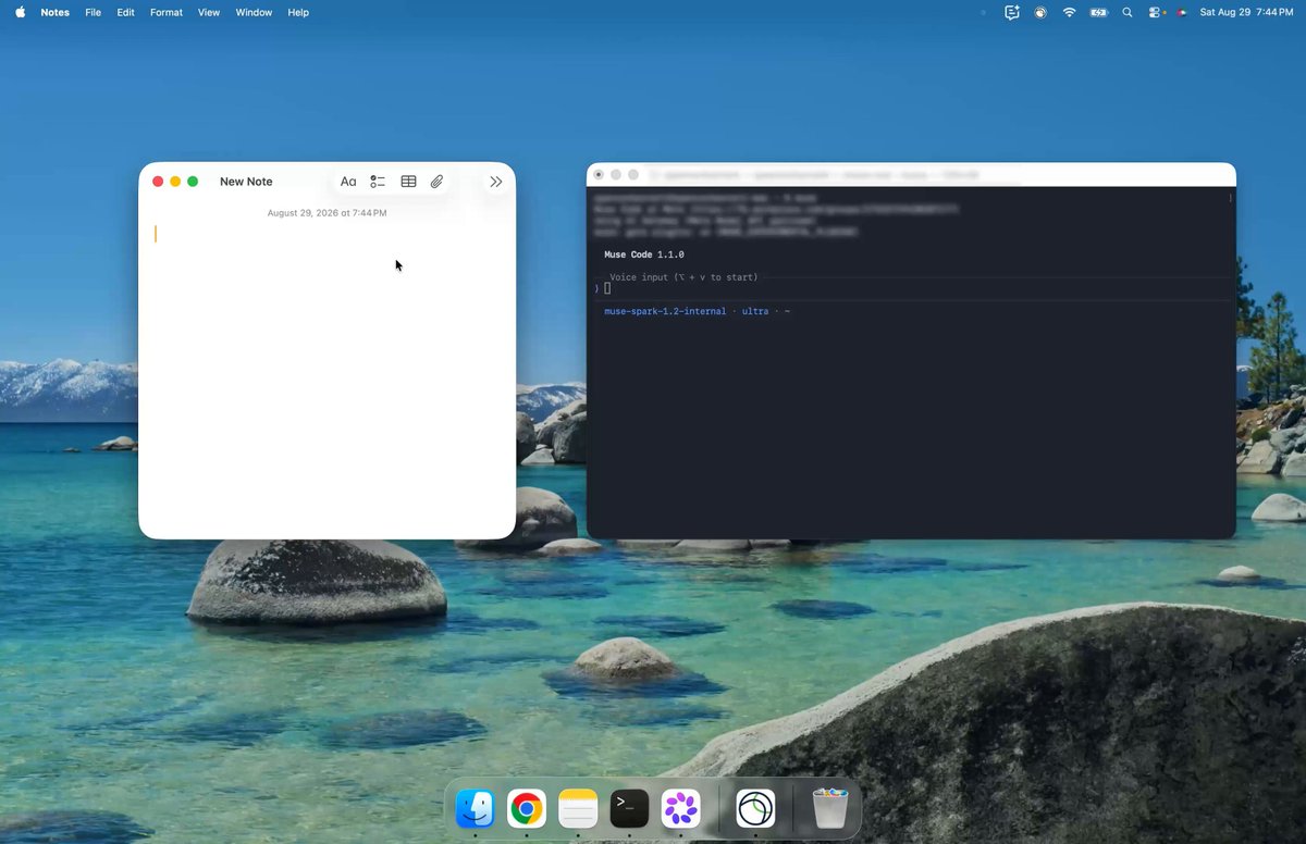 Muse 语音模型已接入 Meta 桌面端与 Muse Code