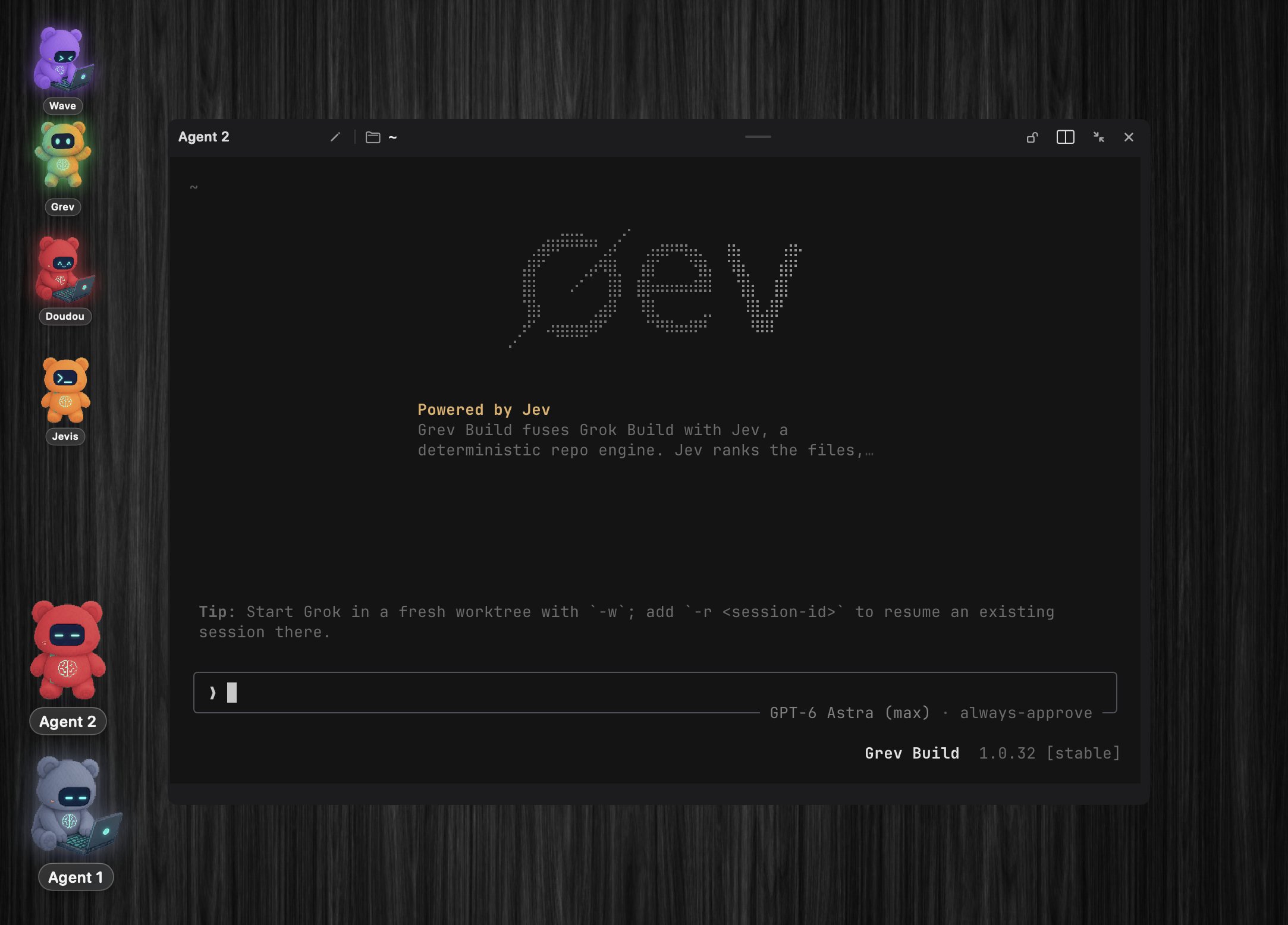 Grev harness：Grok Build 接 Jev 做代码库检索