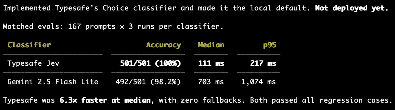 Jev 替换 Gemini Flash Lite 跑分类器评测
