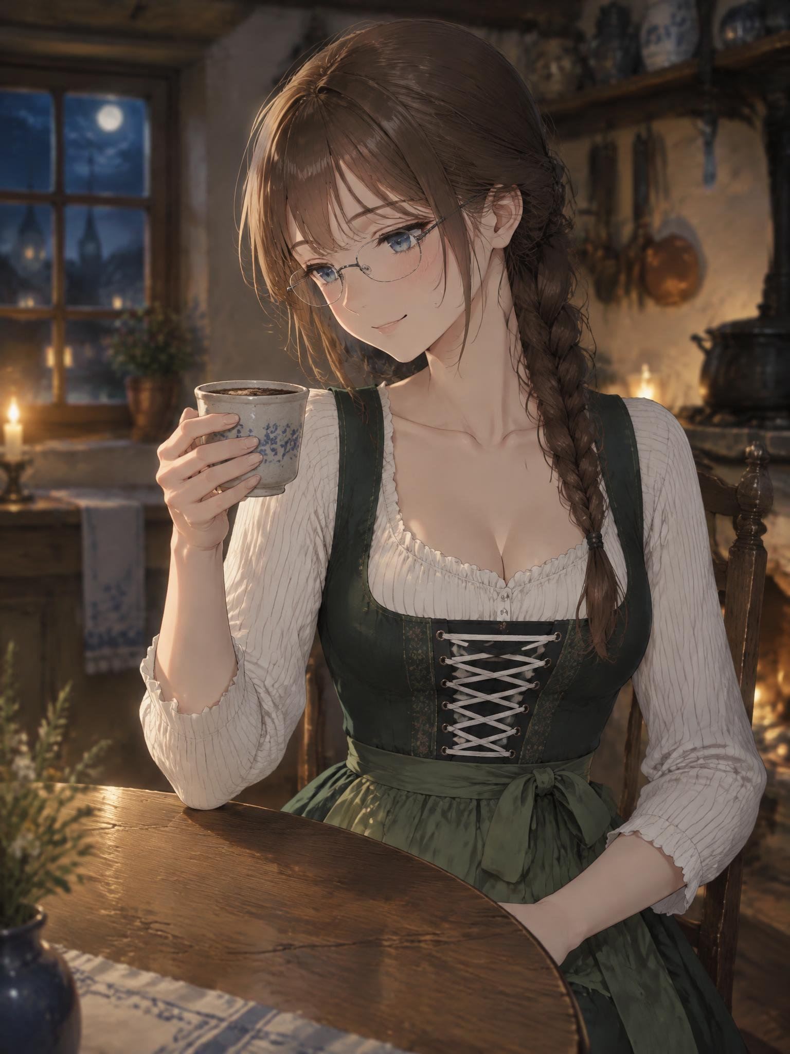 GPT-Image 2.5 depicts an 1800s handleless teacup