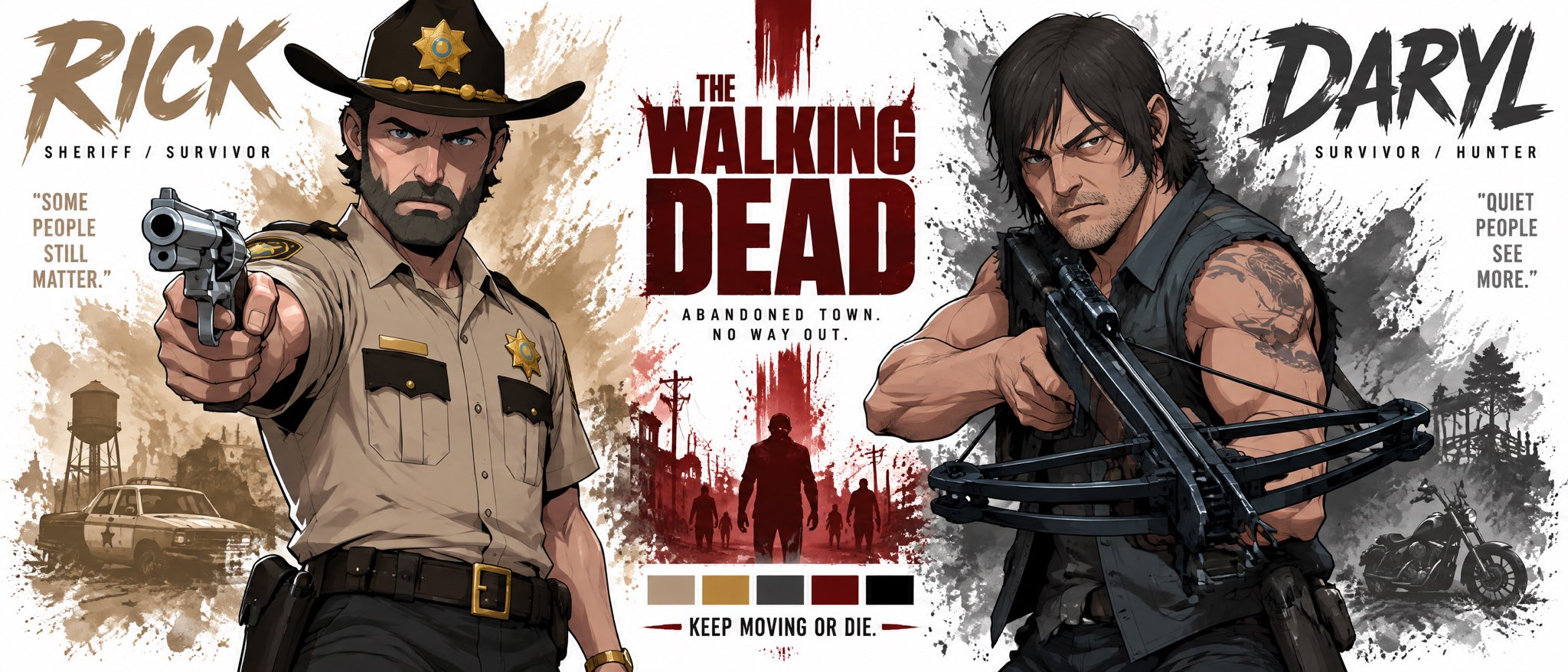 The Walking Dead duo made with Seedance 2.5 and GPT Image 2.5 (thread part 2)