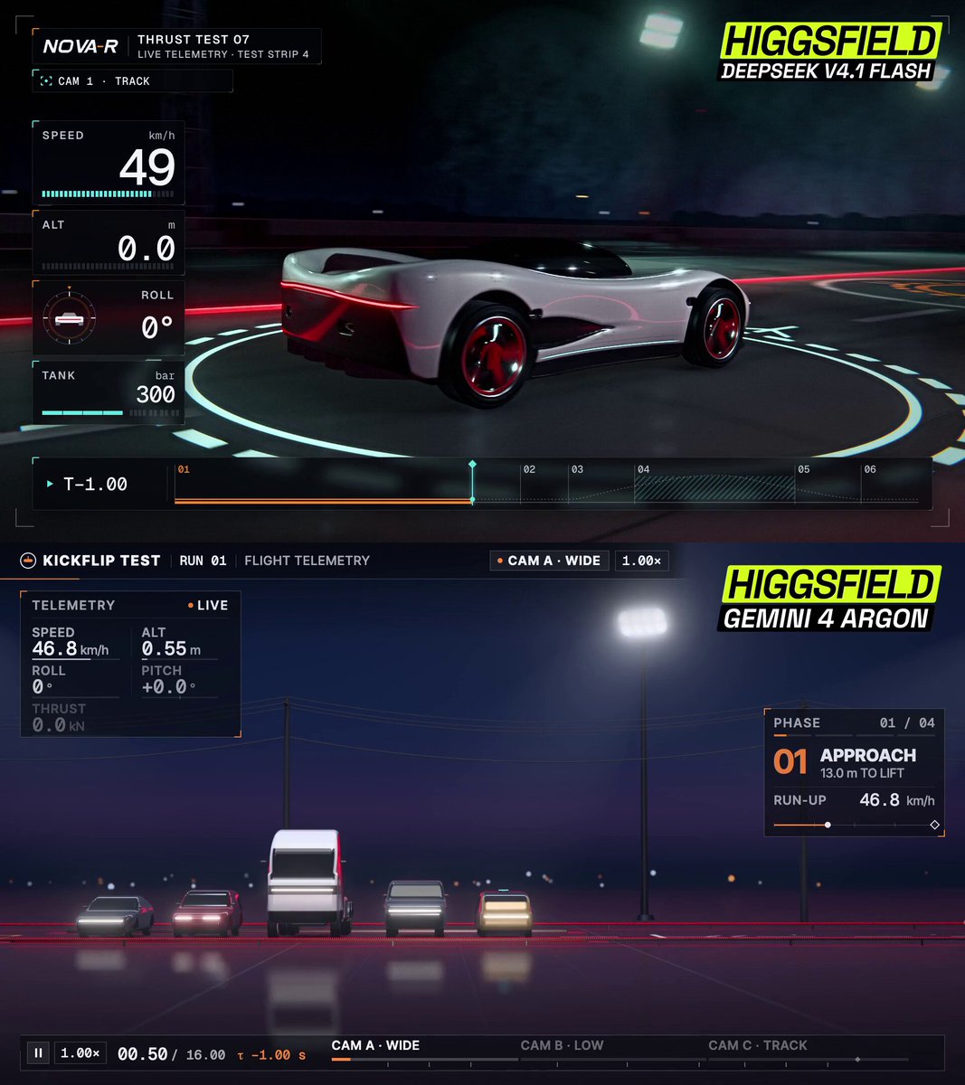 同题视频对比：DeepSeek V4.1 Flash vs Gemini 4 Argon 逐帧拆解