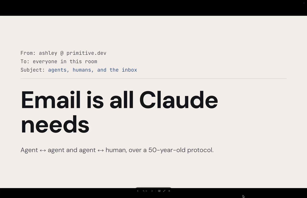 Opus 5.5 builds talk slides with an embedded demo video in one pass