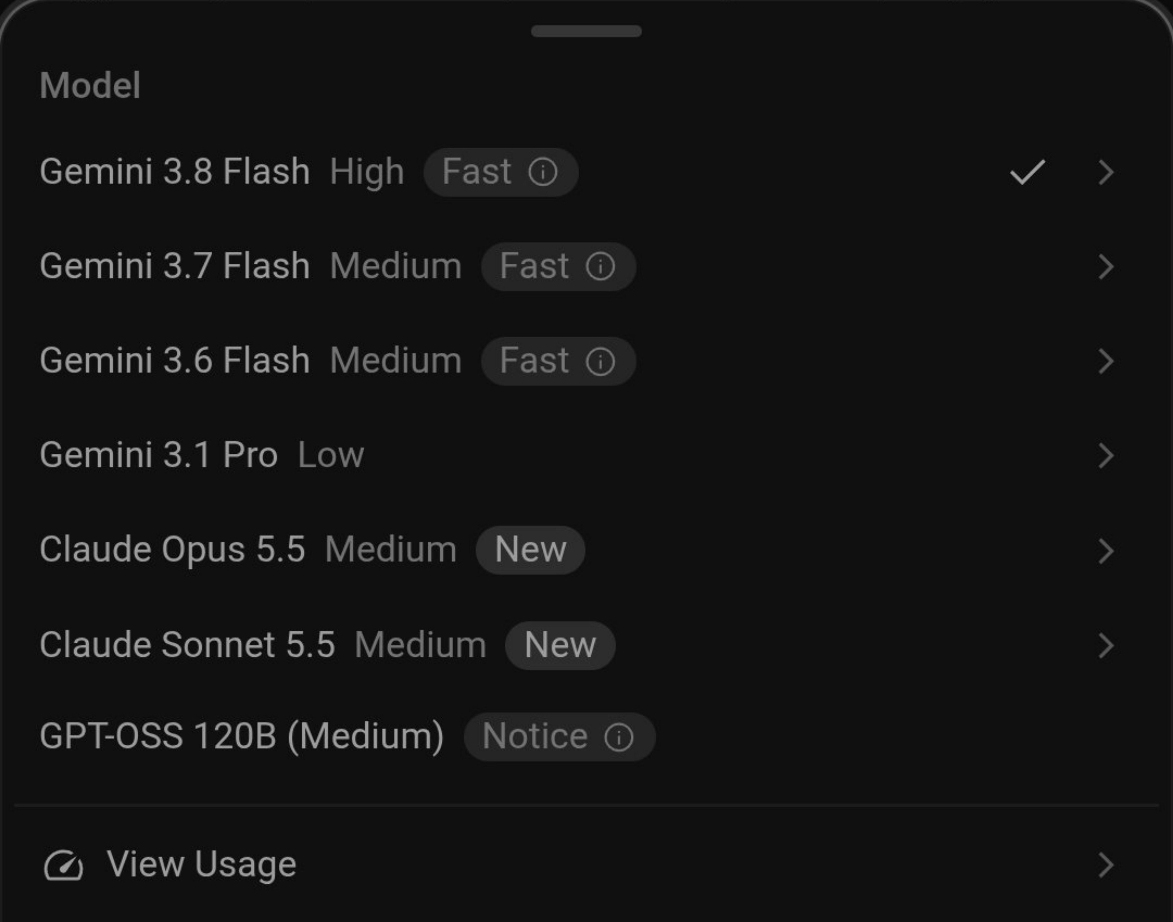 Antigravity adds Opus 5.5 and Sonnet 5.5, but Gemini 4 Argon is still missing