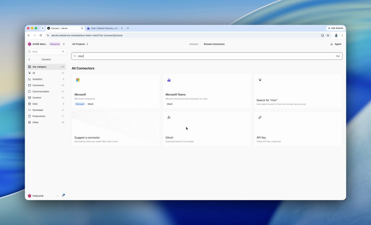 Vercel Connect adds Microsoft Teams support