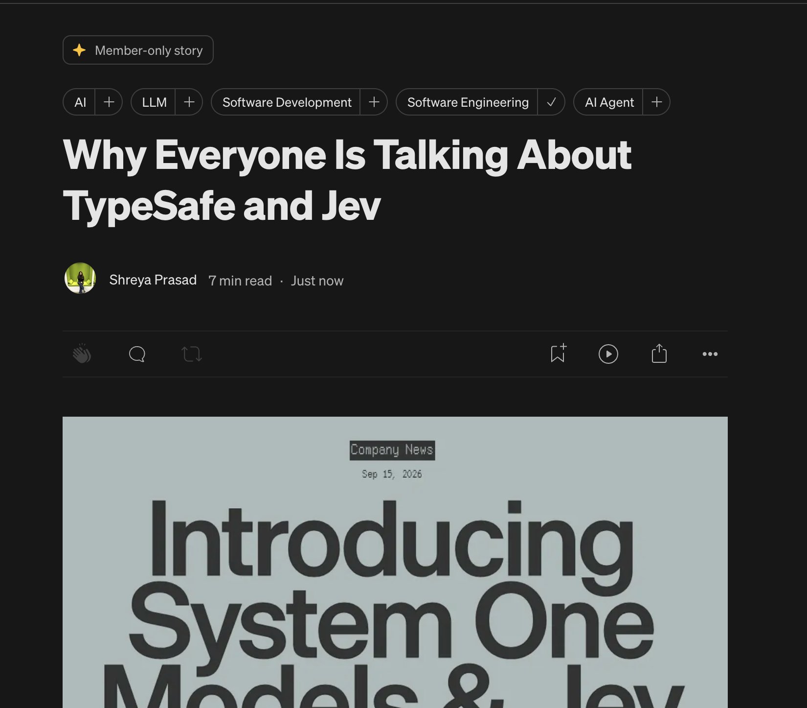 Medium 长文拆解 TypeSafe 的 Jev 与 agent 设计
