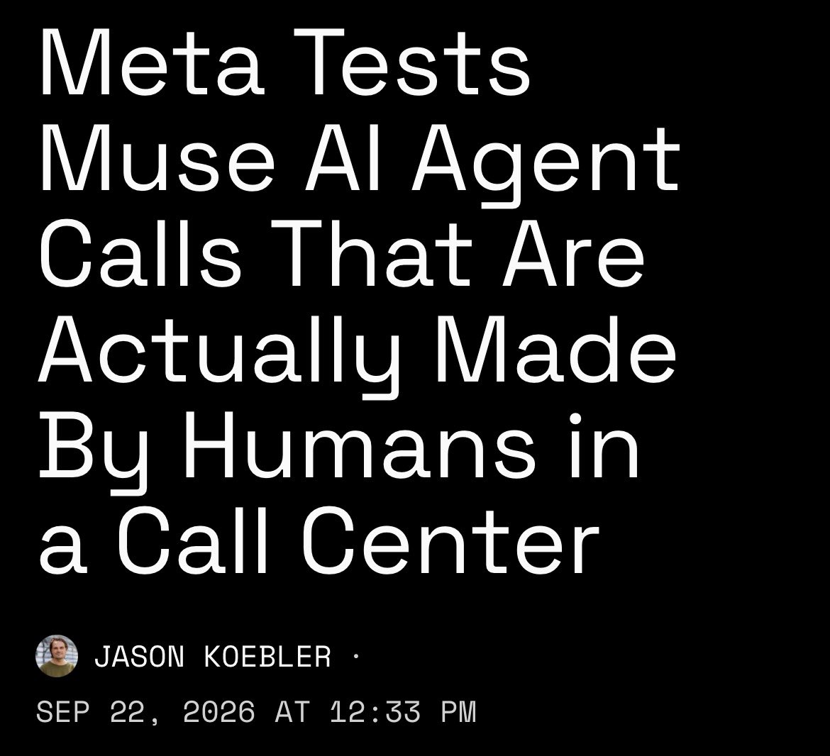 Meta 测试的 Muse 电话客服其实是真人在打