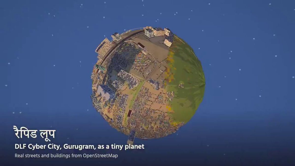 Opus 5.5 turns Cyber City into a walkable tiny planet
