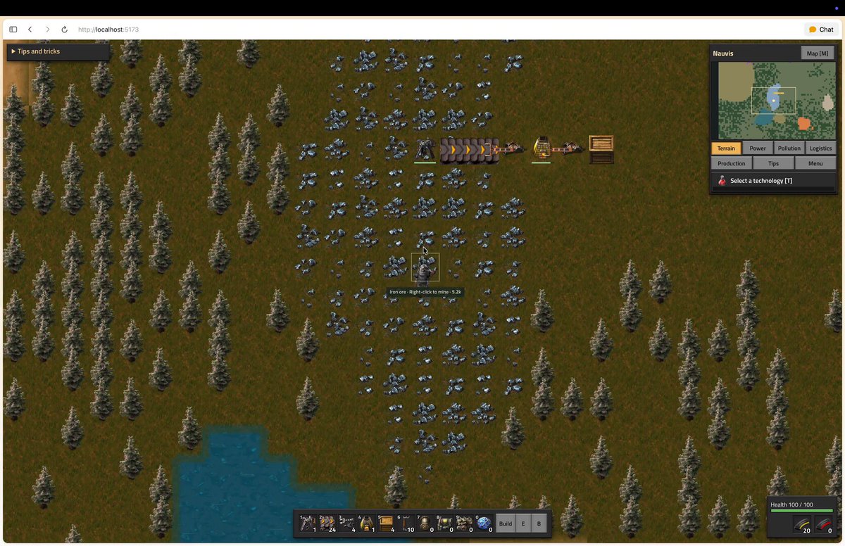 GPT-6 Astra builds a Factorio clone that runs in the browser