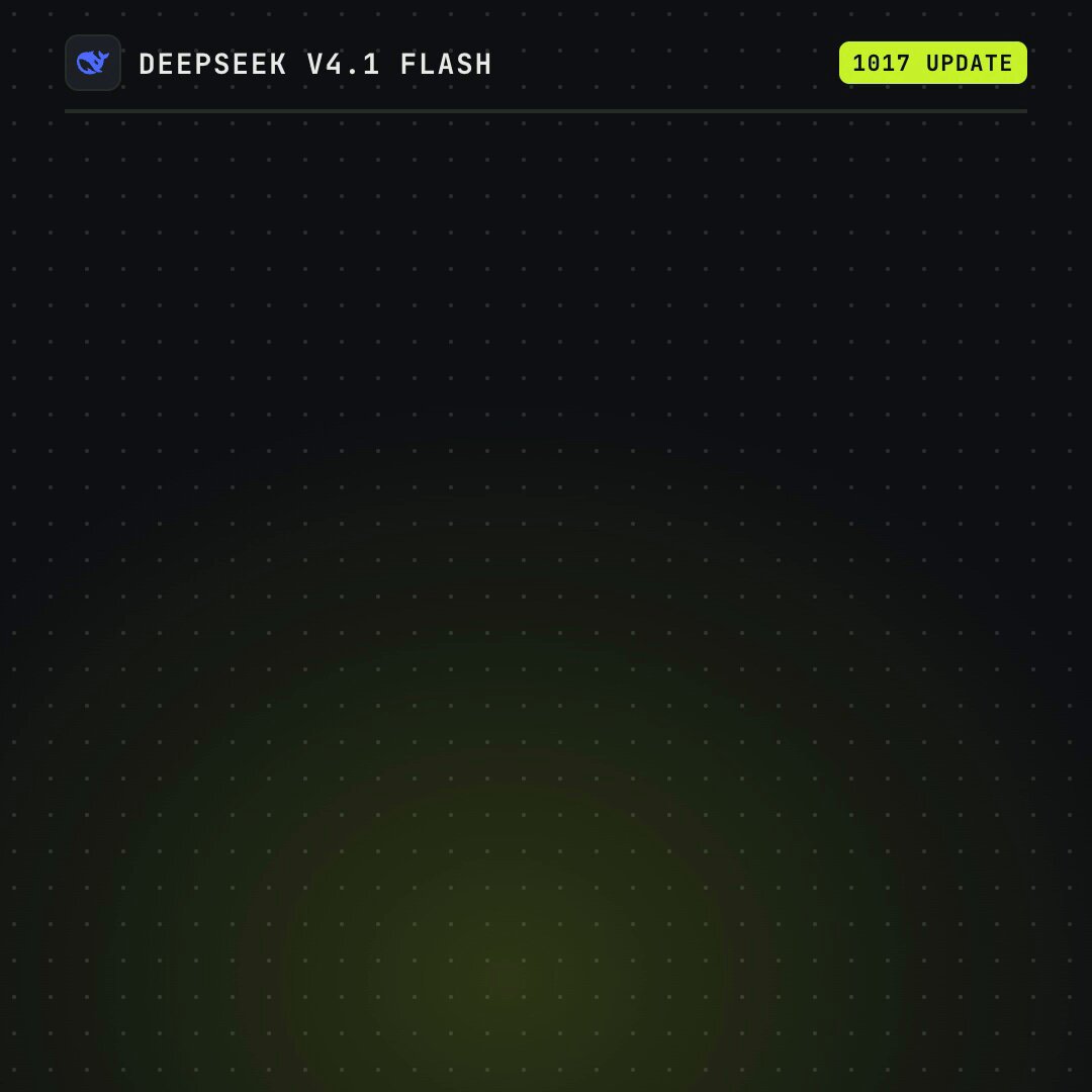 V4.1 Flash 1017 自称小更新：Terminal-Bench 31.2 升至 42.3