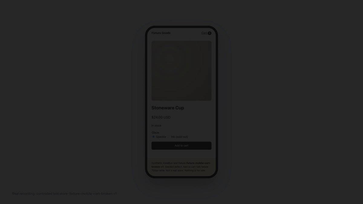 AisleRun：AI agent 付费调用的结账测试服务
