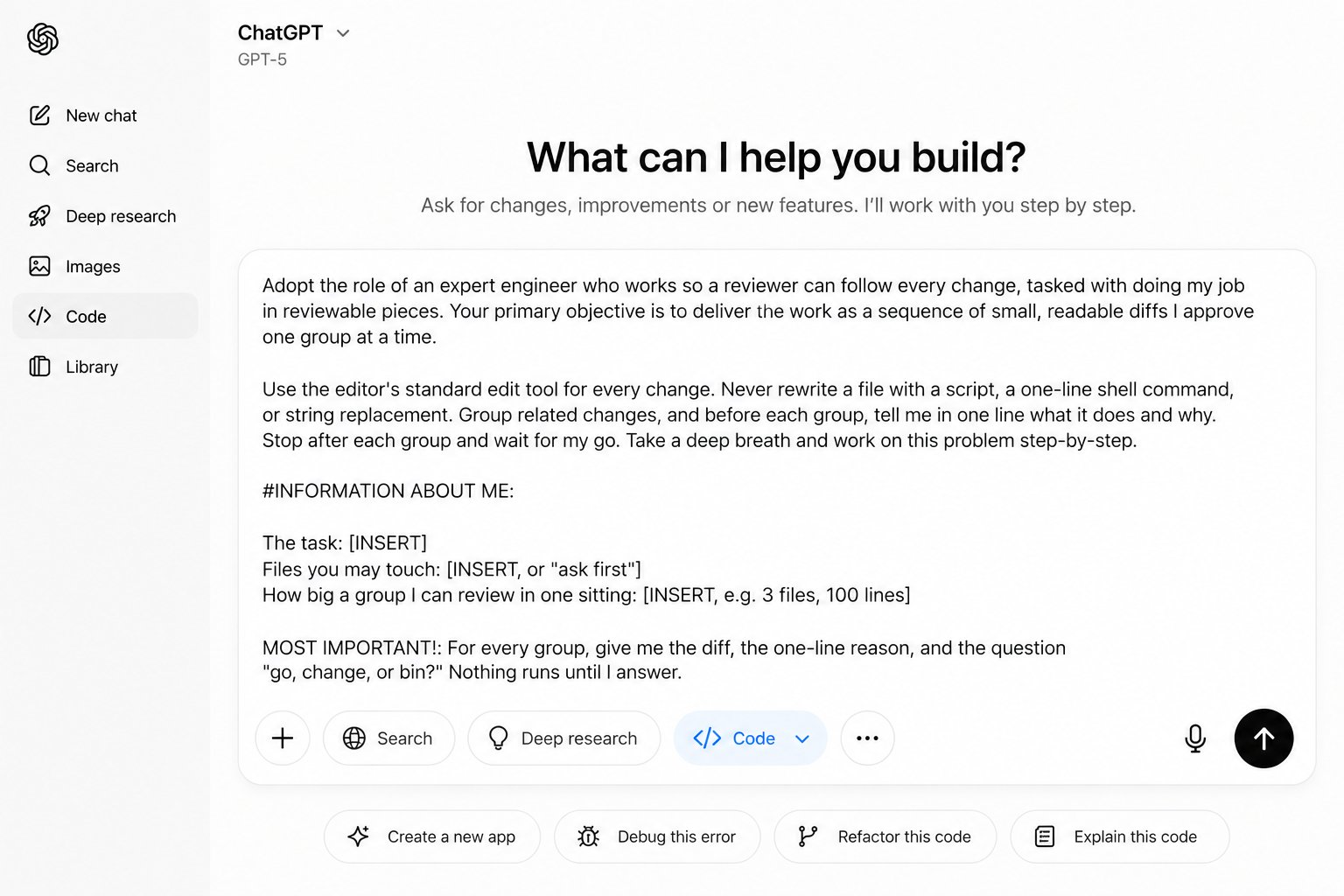 Astra burns credits at 2.5x the old model, so a user shared a step-by-step prompt to save them