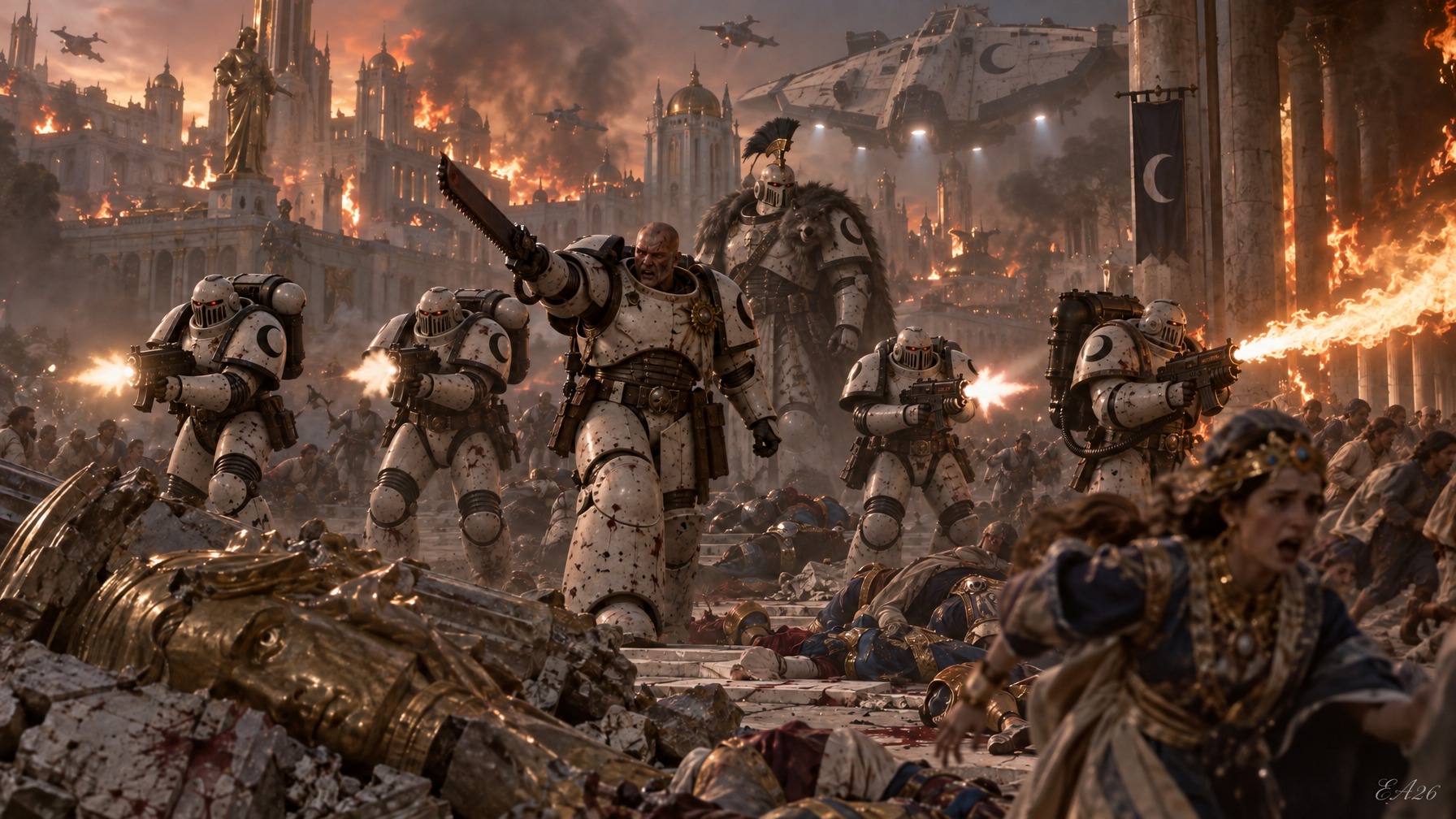 Warhammer 40K siege scene made with GPT Image 2.5