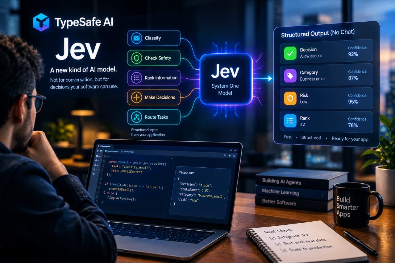 TypeSafe Jev 用结构化决策替代聊天式 AI