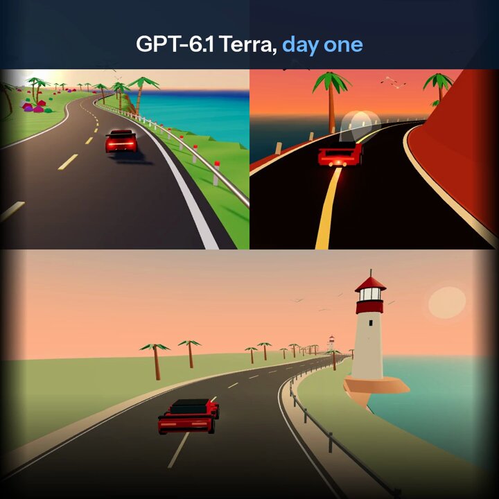 GPT-6.1 Terra、Opus 5.5 与 Gemini 4 Argon 跑车生成对比