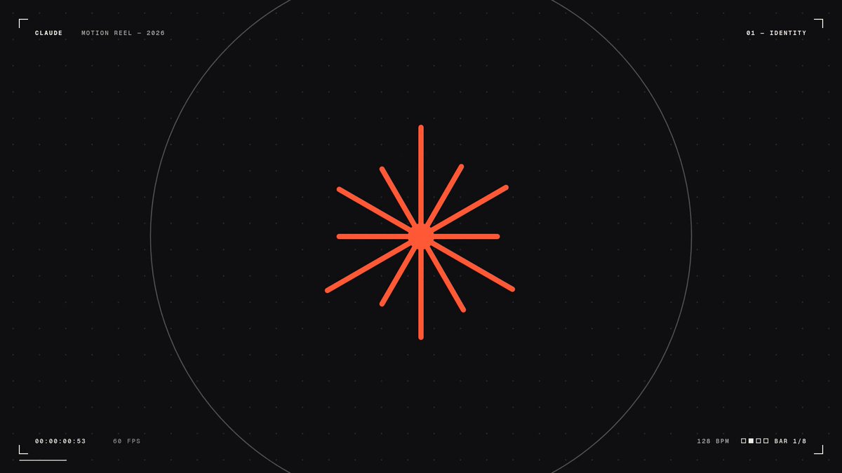 Opus 5.5 produces a 15-second motion graphics showreel in one Max effort run
