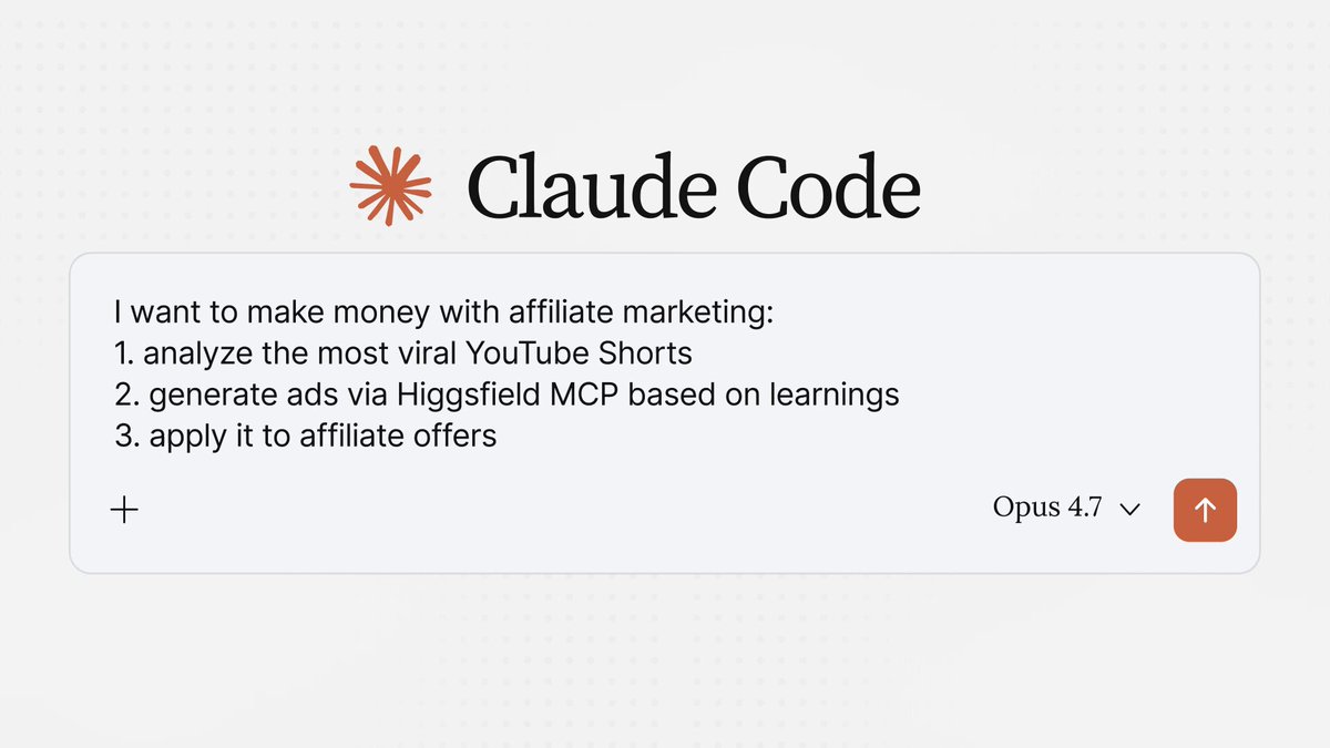Higgsfield 展示联盟营销自动化工作流