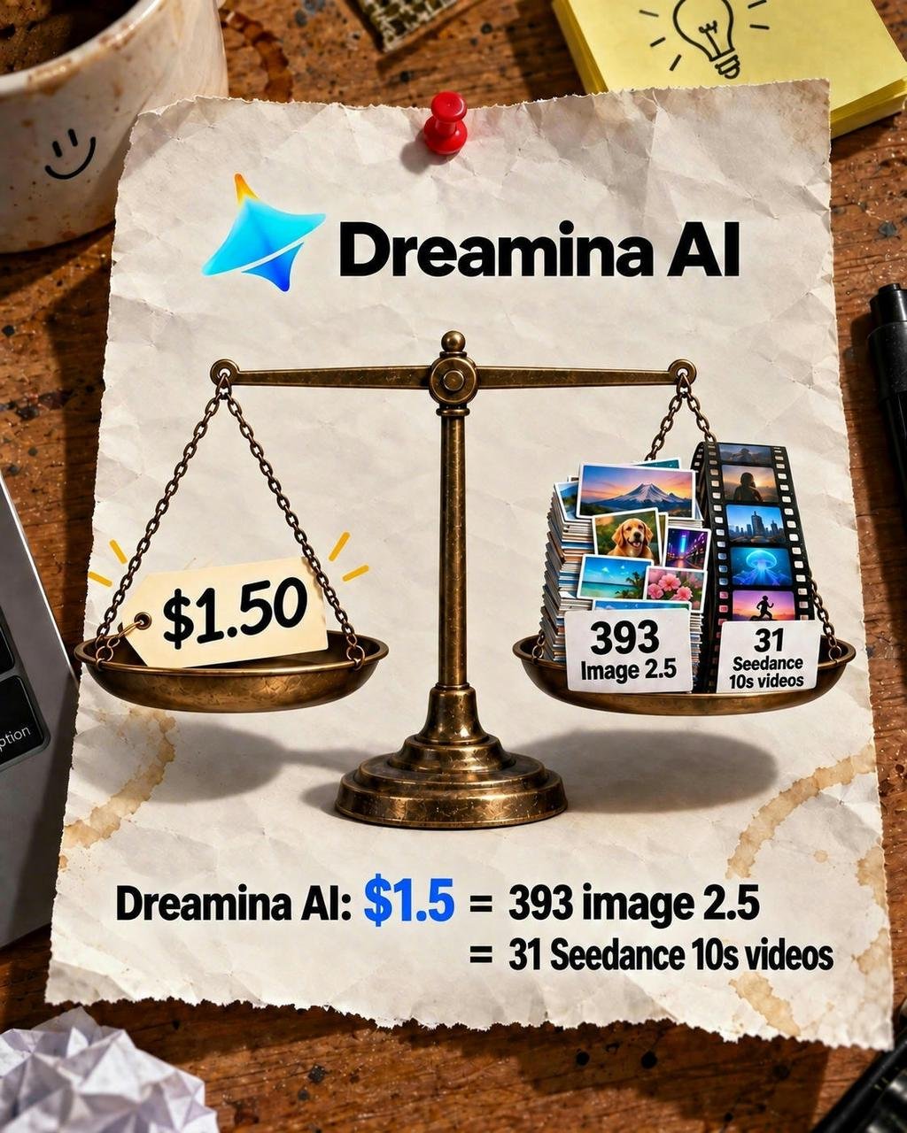 Dreamina 1.5 美元套餐实测拆解